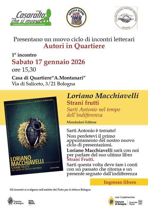 Loriano Macchiavelli - STRANI FRUTTI - incontro con l'autore
