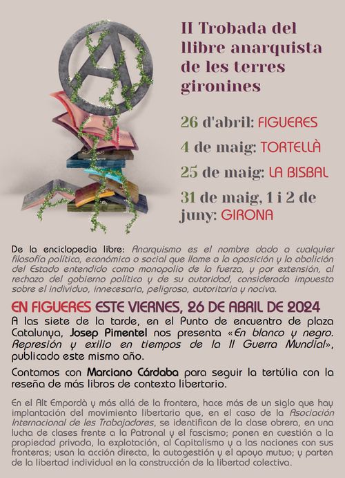 II Trobada del Llibre Anarquista de les Terres Gironines