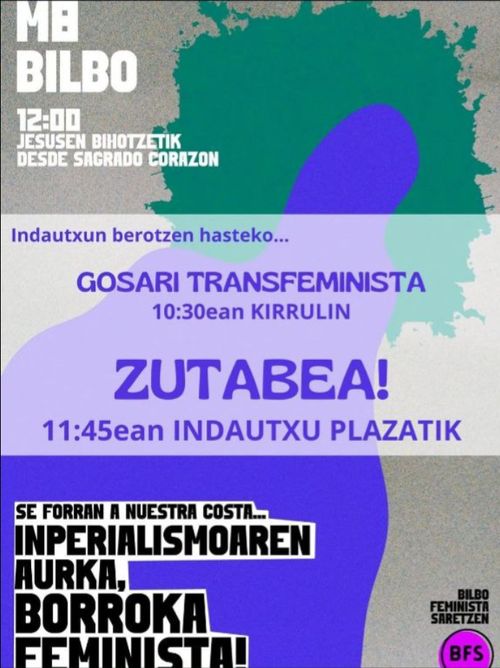 M8 INDAUTXUN: Gosaria + manirako zutabea