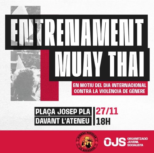 Entrenament obert de Muay Thai en motiu del 25 de novembre