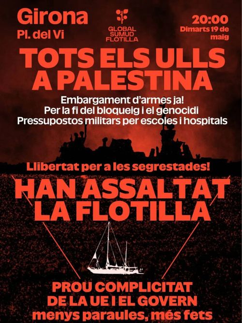 CONCENTRACIÓ D'EMERGÈNCIA ⛵️✊🏾🇵🇸