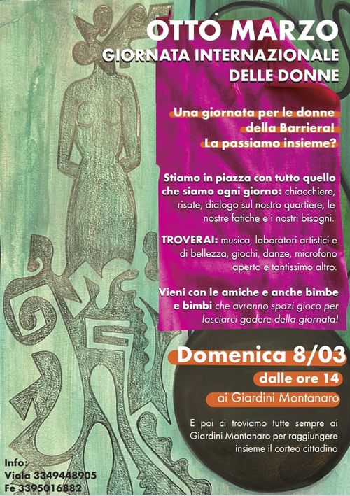 8 MARZO: FESTA DELLE DONNE DELLA BARRIERA 