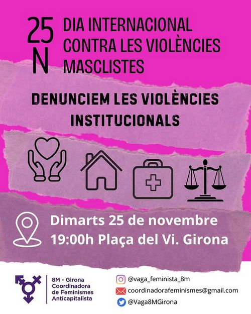 DIA INTERNACIONAL CONTRA LES VIOLÈNCIES MASCLISTES