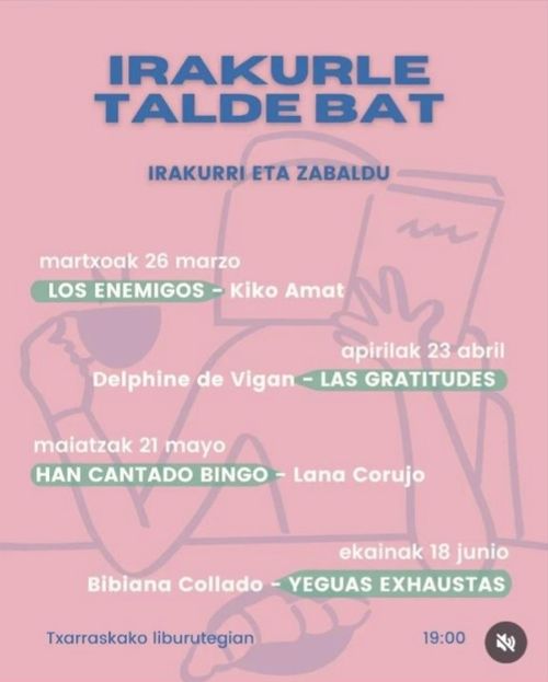 IRAKURLE TALDE BAT: "Los Enemigos" Kiko Amat