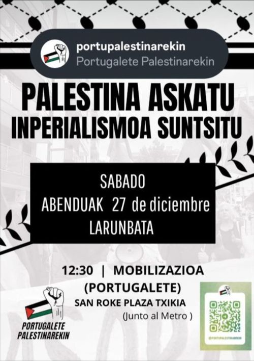 PALESTINA ASKATU, INPERIALISMOA SUNTSITU