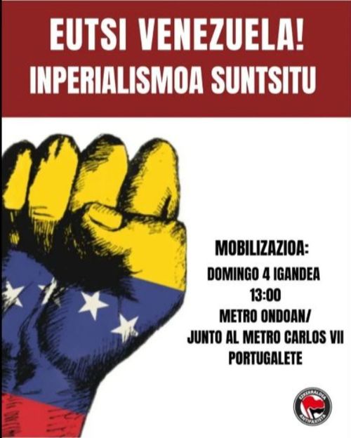 EUTSI VENEZUELA! INPERIALISMOA SUNTSITU