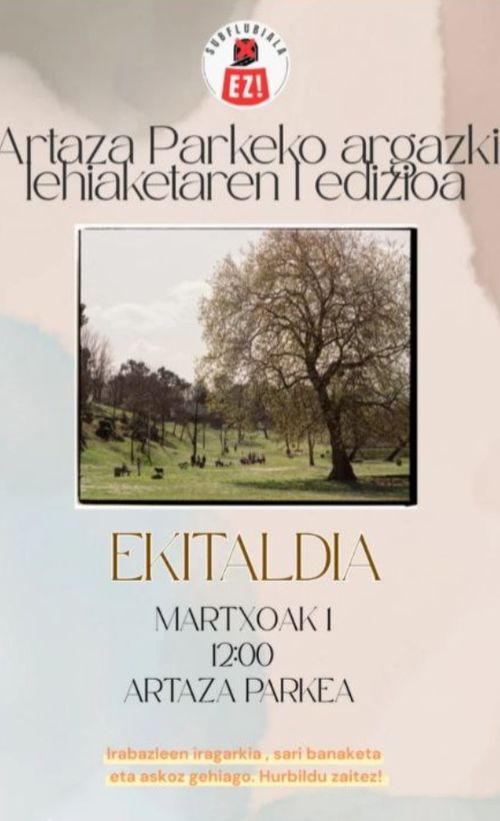 ARTAZA PARKEKO ARGAZKI LEHIAKETAREN I. EDIZIOA