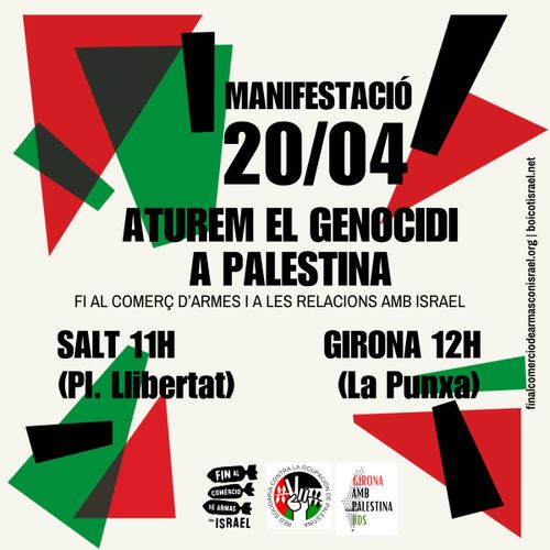 🔴 Manifestació 20 ABRIL 🇵🇸