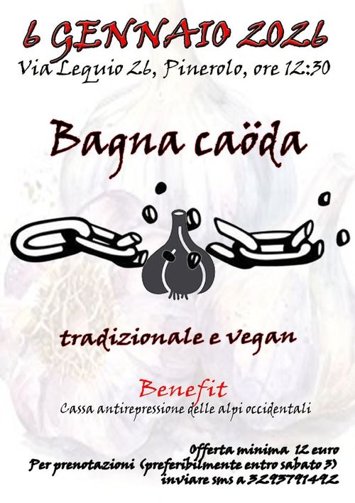 Bagna Caöda Beneft Cassa Antirepressione Alpi Occidentali
