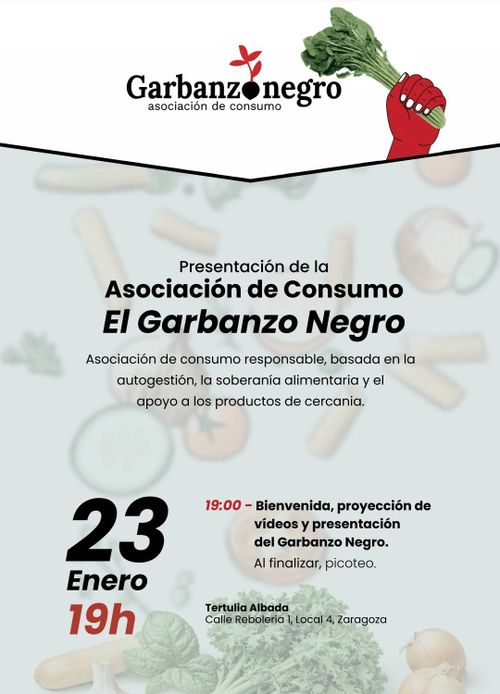 Presentacion de la Asociacion de Consumo Garbanzo Negro