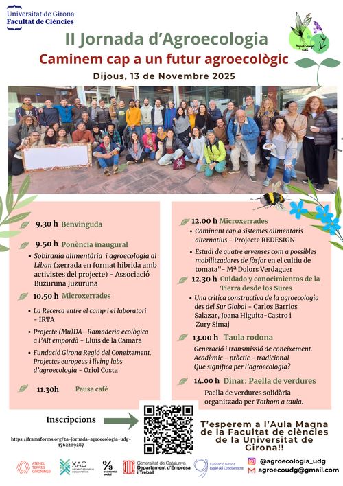 Cartell de la II Jornada d'Agroecologia UdG