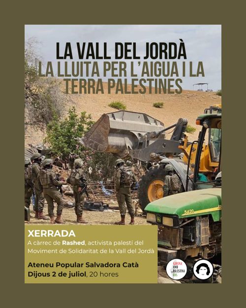 Vall del Jordà, la lluita per l'aigua i la terra palestines
