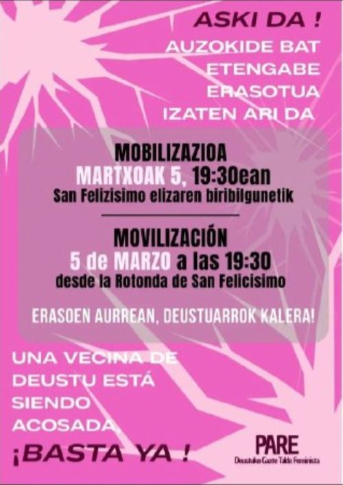 AUZOKIDE BAT ETENGABE ERASOTUA IZATEN ARI DA. ERASOEN AURREAN, DEUSTUARROK KALERA!