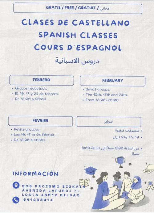 SPANISH CLASSES - COURS D'ESPAGNOL - دروس اللغة الإسبانية