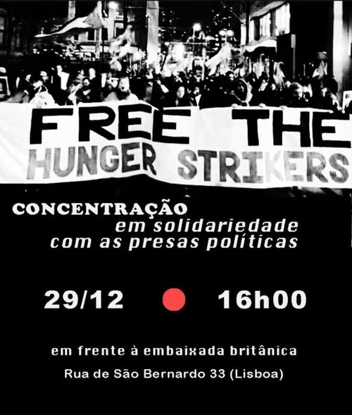 CONCENTRAÇÃO EM SOLIDARIEDADE AS PRESAS POLITICAS - PALESTINE ACTION