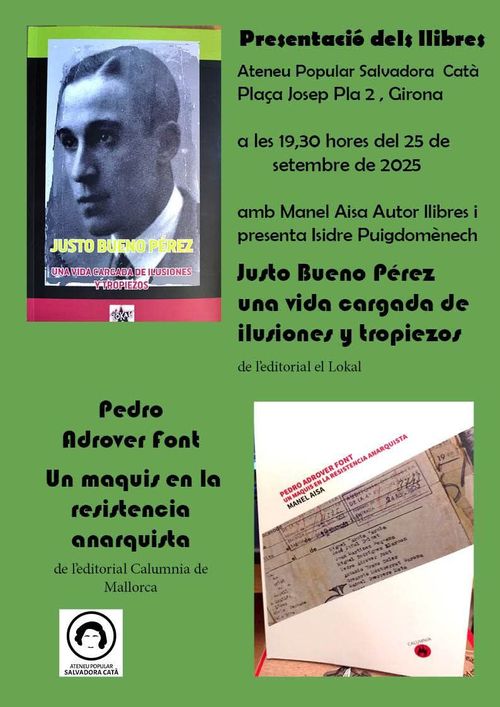 Presentació de llibres de l'historiador anarquista Manel Aisa