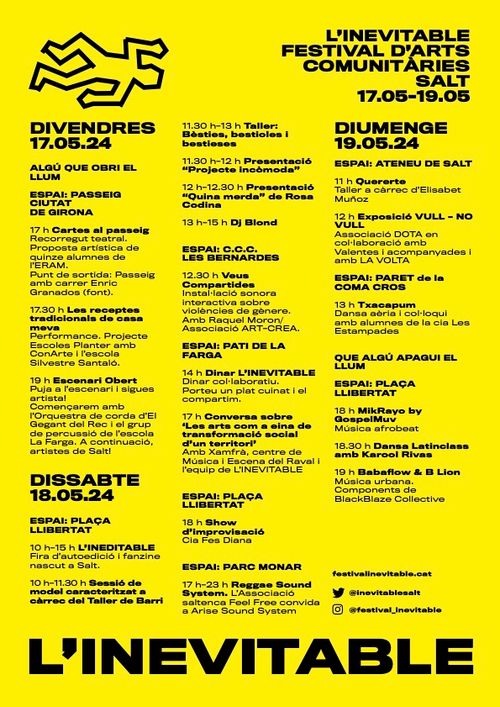 L’INEVITABLE FESTIVAL D’ARTS COMUNITÀRIES SALT