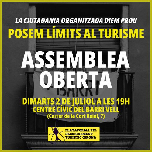 Assemblea Plataforma pel Decreixement Turístic