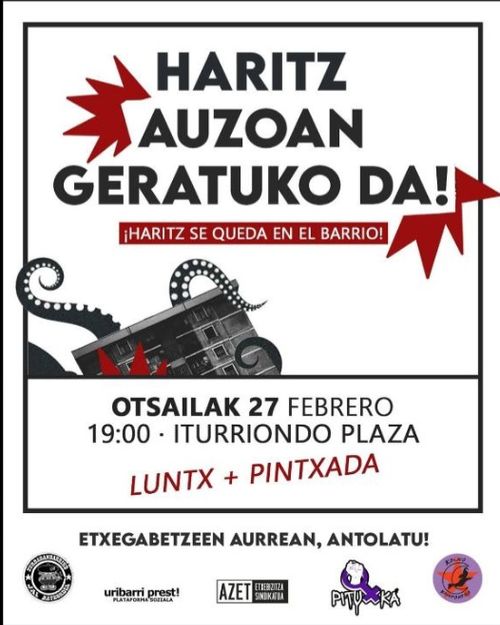HARITZ AUZOAN GERATUKO DA!: LUNTX ETA PINTXADA