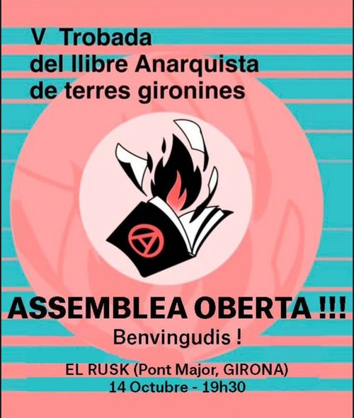 Assemblea Oberta V Trobada del Llibre Anarquista Girona