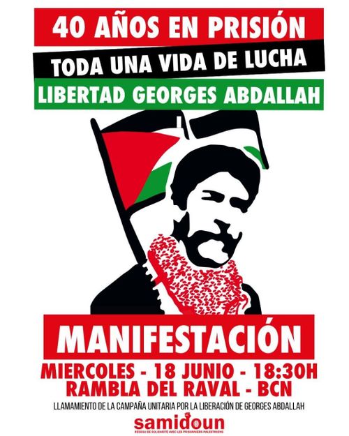 Manifestación para Georges Abdallah