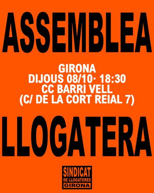 Assemblea llogatera octubre