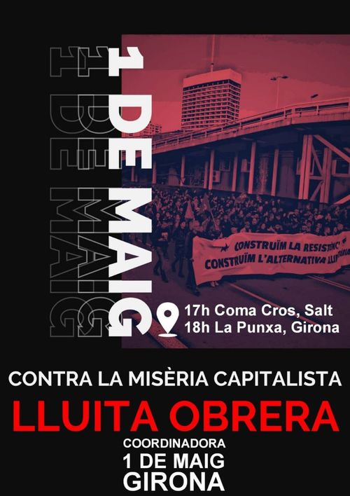 Manifestació anticapitalista Primer de Maig