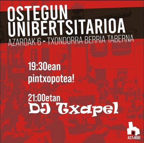 OSTEGUN UNIBERTSITARIO (ASTINDUÇ9