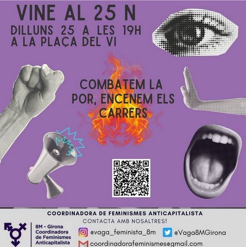 👉🏾 Combatem la por, encenem els carrers ✊🏾💜🔥