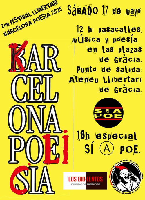 2n Festival Llibertari Barcelona Poesia 2025