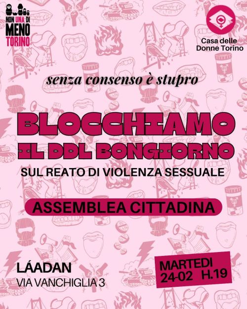 Assemblea cittadina di mobilitazione contro ddl Bongiorno