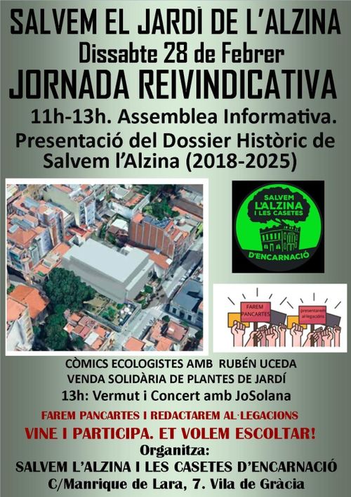 Jornada Reivindicativa al Jardí de l'Alzina