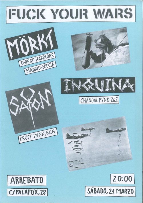 Conciertazo Punk: Sayon + Morkt + Inquina
