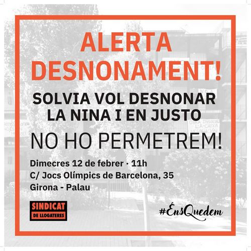 🚨ALERTA DESNONAMENT!🚨