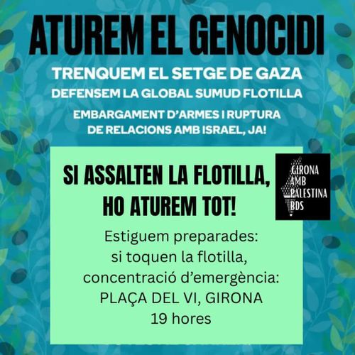Si asalten la flotilla s'atura tot