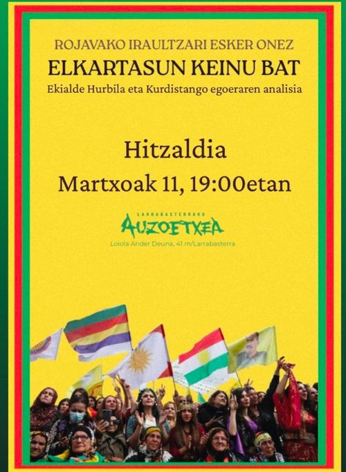 ELKARTASUN KEINU BAT. Ekialde Hurbila eta Kurdistango egoeraren analisia