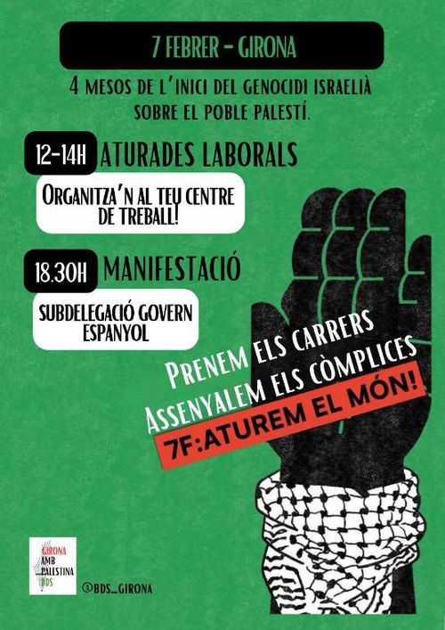 Jornada de lluita #7FPalestina