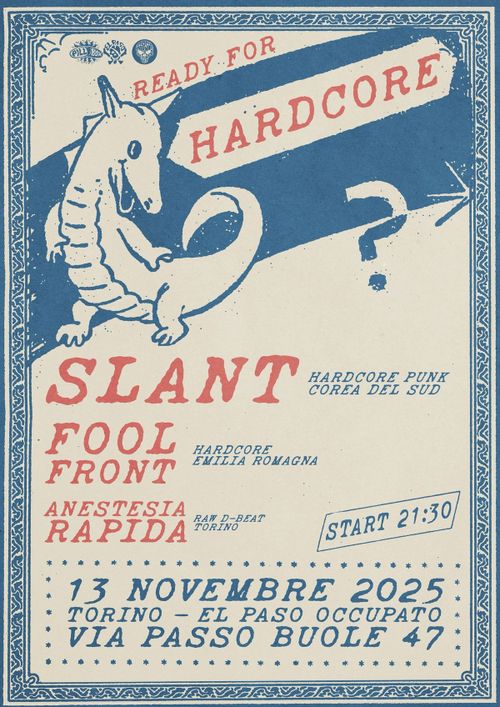 SLANT (South Korea) + FOOL FRONT + ANESTESIA RAPIDA