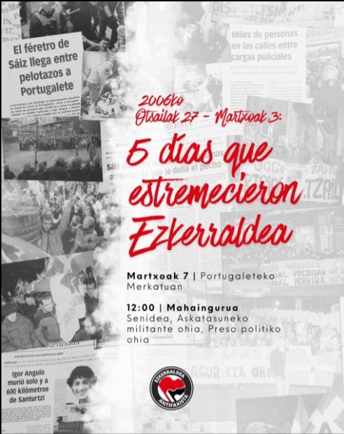 2006ko O27-M3: 5 días que estremecieron Ezkerraldea