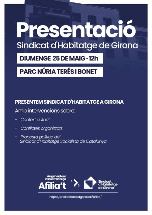 Presentació Sindicat d'Habitatge de Girona