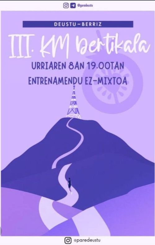 III. km BERTIKALA (entrenamendu ez-mistoa)