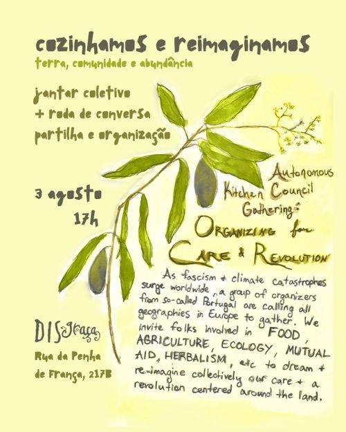 [conversa + cantina] Autonomous Kitchen Council: Organising for Care & Revolution