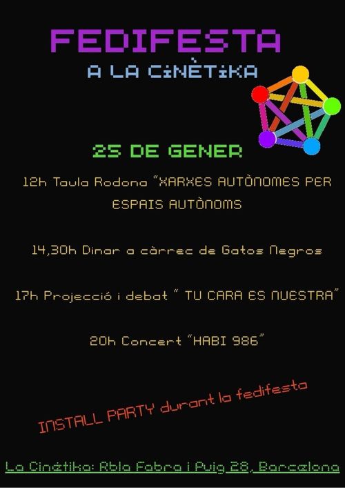 25/01/26 Fedifesta a La Cinètika