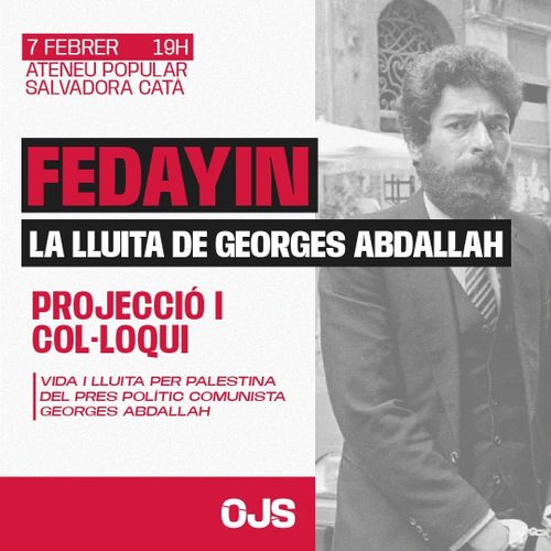 🎥 PROJECCIÓ DOCUMENTAL + COL·LOQUI: FEDAYIN (LLUITA PER PALESTINA)