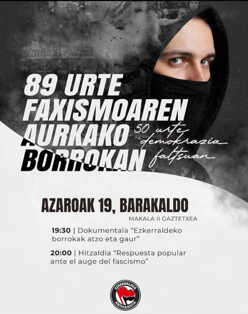 89 URTEZ FAXISMOAREN AURKAKO BORROKAN