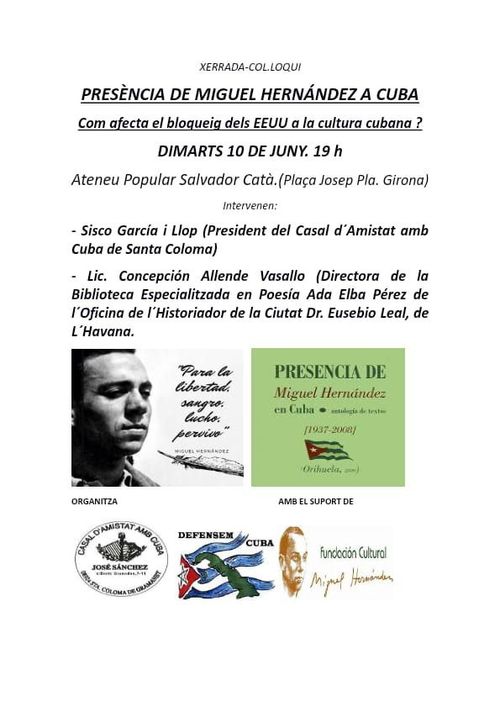 Presencia de Miguel Hernandez a Cuba 