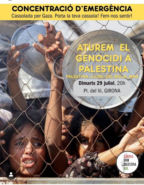 ⚠️‼️CONCENTRACIÓ D’EMERGÈNCIA - Aturem el genocidi, i fem-ho ja! 🇵🇸
