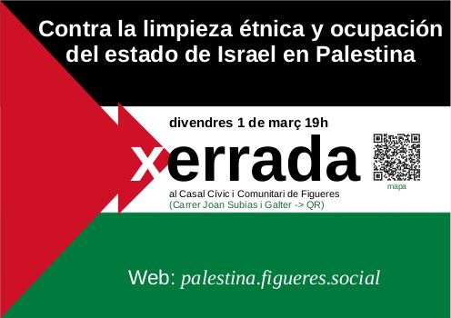 1 de marzo: Charla sobre el conflicto de Israel en Palestina