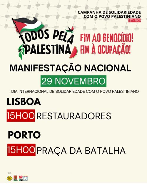 Manifestação Nacional Todos pela Palestina - Porto