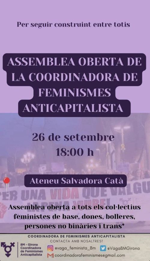 Assemblea de la Coordinadora de Feminismes Anticapitalista